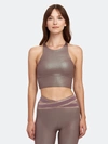 Nylora Edmund Criss Cross Tank In Taupe Iridescent