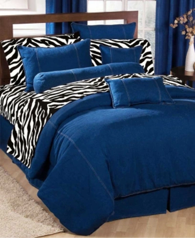 Karin Maki American Denim Queen Duvet Cover Bedding In Blue