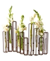 TWO'S COMPANY HINGED FLOWER VASES, SET OF 10
