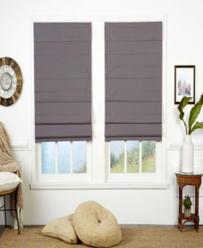The Cordless Collection Insulating Cordless Roman Shade, 39x72 In Gray