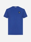 Stone Island Logo-patch Crewneck Cotton-jersey T-shirt