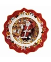 Villeroy & Boch Toy's Fantasy Large Round Bowl, Santa Reads Wish Lists In Multi
