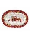 Villeroy & Boch Toy's Fantasy Bowl Oval Large, Santa And Kids In Multi