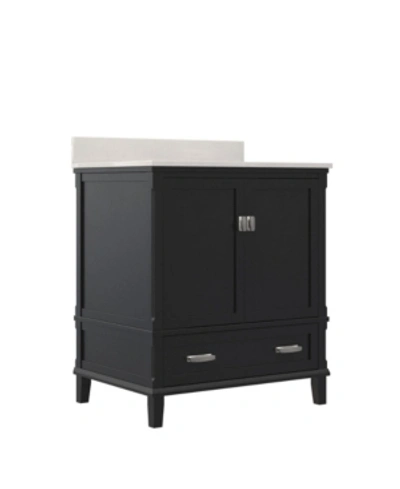 Atwater Living Rosemary Bathroom Vanity, 30" In Black