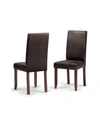 SIMPLI HOME ACADIAN PARSON DINING CHAIR, SET OF 2