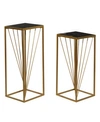 Rosemary Lane Contemporary Accent Table, Set Of 2 In Gold-tone