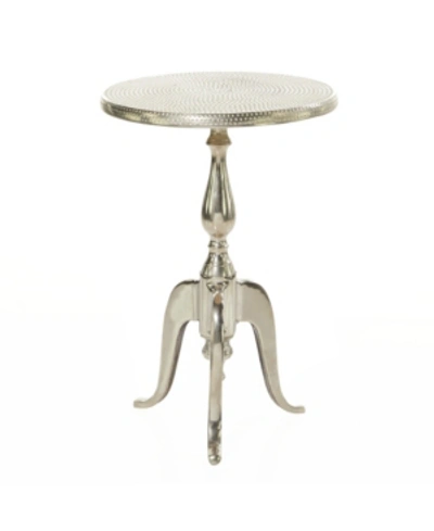Rosemary Lane Traditional Accent Table In Silver-tone