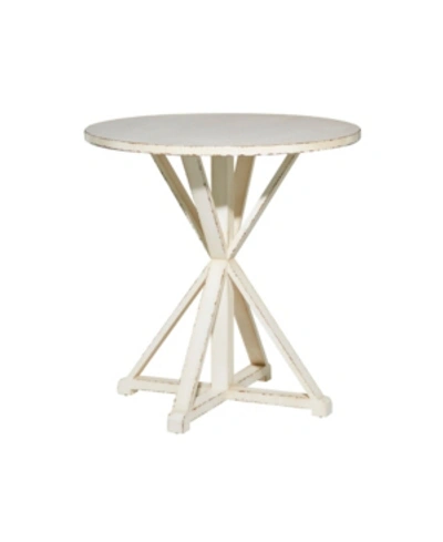 Rosemary Lane Farmhouse Accent Table In White