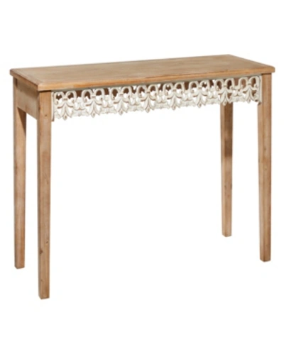 Rosemary Lane Farmhouse Console Table In Brown