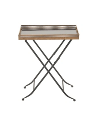 Rosemary Lane Traditional Accent Table In Gold-tone