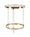 Rosemary Lane Contemporary Accent Table In Gold-tone