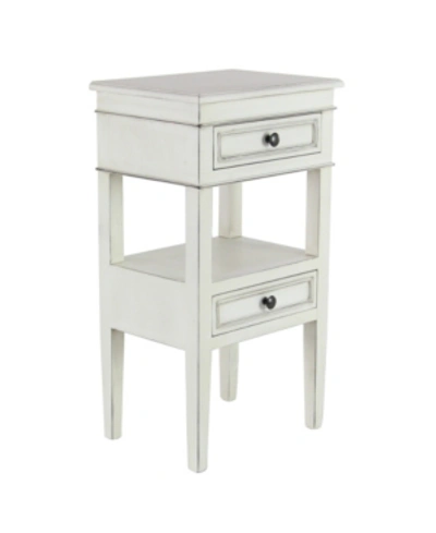 Rosemary Lane Traditional Accent Table In White