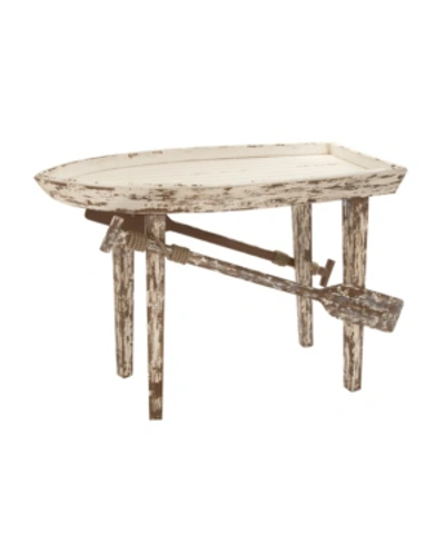 Rosemary Lane Coastal Accent Table In Light Brown