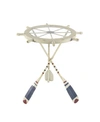 Rosemary Lane Coastal Metal Accent Table In White