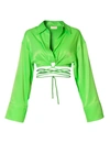 Aggi By Halewski Blouse Lauren Green Flash In Green