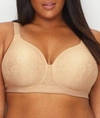 Vanity Fair Beauty Back Full Cup Wire-free Bra In Honey Beige Orchid