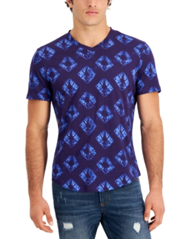 Sun + Stone Men's Simply Shibori T-shirt, Created For Macy's In Coastal Navy