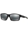 Oakley Chainlink Black Iridium Rectangular Sunglasses Oo9247-924701-57 In Black