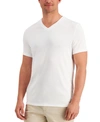 ALFANI MEN'S TRAVEL STRETCH V-NECK T-SHIRT, CREATED FOR MACY'S