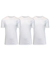Galaxy By Harvic Men's Short Sleeve V-neck T-shirt, Pack Of 3 In White