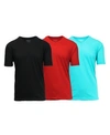 GALAXY BY HARVIC MEN'S SHORT SLEEVE V-NECK T-SHIRT, PACK OF 3