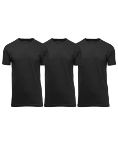 Galaxy By Harvic Men's Crewneck T-shirts, Pack Of 3 In Black