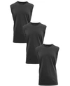 Galaxy By Harvic Men's Muscle Tank Top, Pack Of 3 In Black X 3