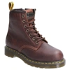 DR. MARTENS' DR MARTENS DR MARTENS WOMENS/LADIES MAPLE ZIP LACE UP LEATHER SAFETY BOOT (BROWN)
