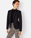 Ann Taylor The One-button Blazer In Double Knit In Black