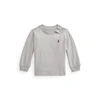 Polo Ralph Lauren Babies' Cotton Jersey Long-sleeve Tee In Grey Fog