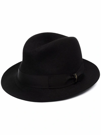 Borsalino Alessandria Wide Brim Felt Hat In Black
