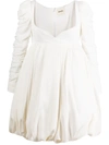 KHAITE KATIE RUCHED MINIDRESS