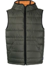 FAY HOODED QUILTED GILET