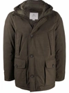 WOOLRICH HOODED DOWN-PADDED COAT