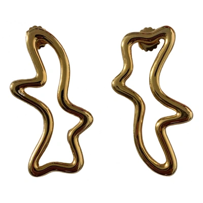 Pre-owned Eshvi Yellow Gold Earrings