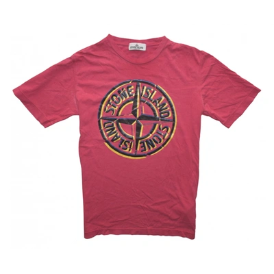 Pre-owned Stone Island T-shirt In Pink