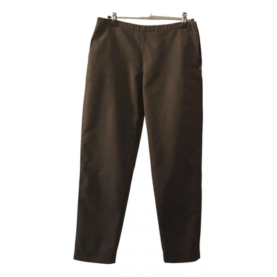 Pre-owned Prada Carot Pants In Brown