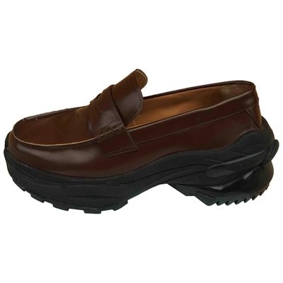 Pre-owned Maison Margiela Leather Flats In Brown