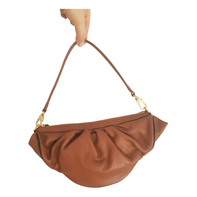 Pre-owned Reike Nen Leather Handbag In Camel