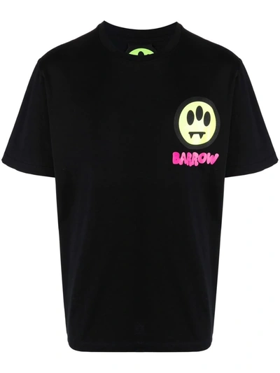 Barrow Graphic-print Cotton T-shirt In Black
