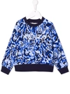 KENZO TIGER-MOTIF COTTON SWEATSHIRT