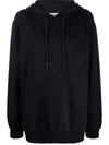 Msgm Logo-trimmed Hoodie In 黑色