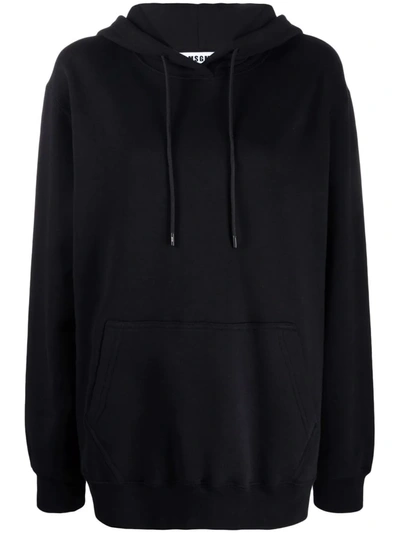 MSGM LOGO-PRINT DETAIL HOODIE