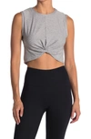 Beyond Yoga Twist Of Fate Cropped Tank Top In Silms