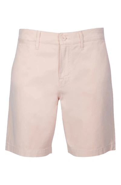 7 For All Mankind Go-to Slim Fit Chino Shorts In Pink