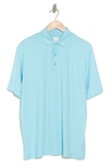 Callaway Golf Fine Line Stripe Polo In Blue Curacao