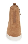 Linea Paolo Anna Wedge Sneaker In Tan Suede