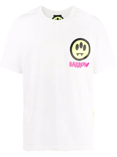 Barrow White T-shirt With Contrasting Logo