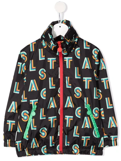 Stella Mccartney Kids' Monogram-print Jacket In Black
