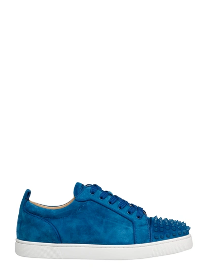 Christian Louboutin Louis Junior Spikes Orlato Trainers In Blue